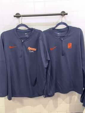 Nike Navy Pullover with Orange Syracuse Logos